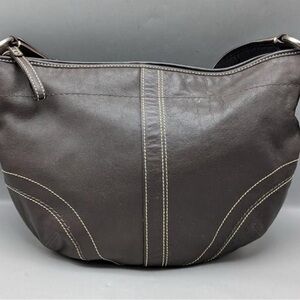 Coach Dark Brown Leather soho boho Hobo Bag